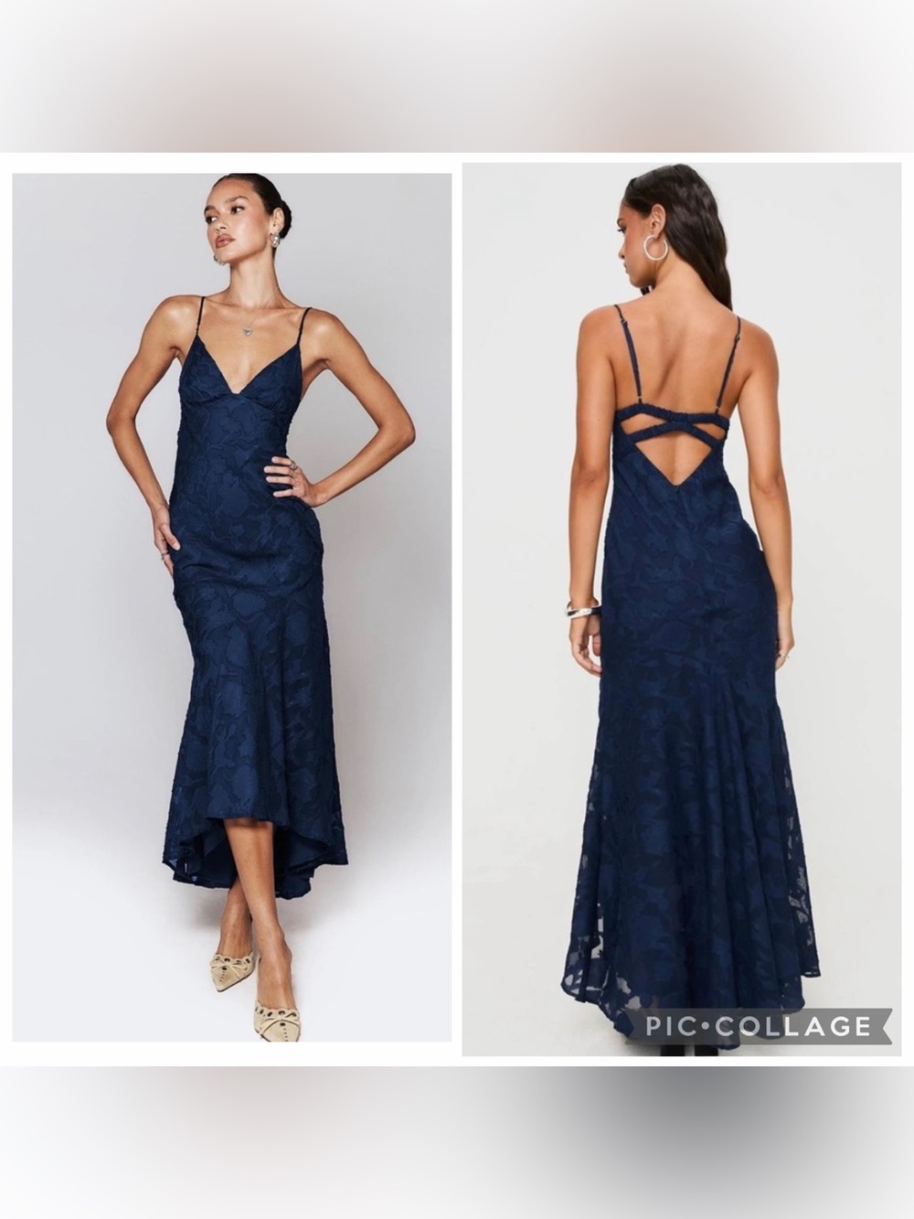 Princess Polly Cyrene Maxi Dress Navy